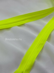 Молния потайная неразъемная неоново зеленая
