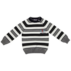 Sweet Berry Серый жакет в полоску для мальчика (146317)