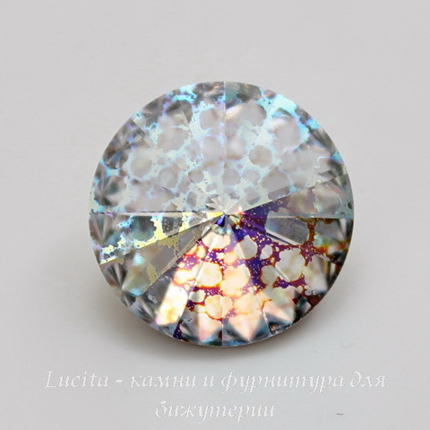 1122 Rivoli Ювелирные стразы Сваровски Crystal White Patina (SS39) 8,16-8,41 мм ()