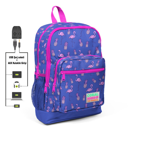 Çanta \ Сумка \ Bag CORAL HIGH SIRT ÇANTA(USB+AUX SOKETLİ) 23276