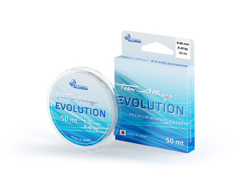 Рыболовная леска Allvega Evolution (50м) 0,05мм (0,42кг) прозрачная