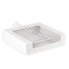 Pasticciere Короб для тортов с окном 225*225*60 мм (белый), 80шт