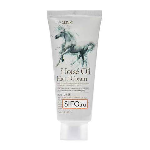 3W Clinic Hand Крем для рук с экстрактом лошадиного жира Moisturizing Horse Oil Hand Cream