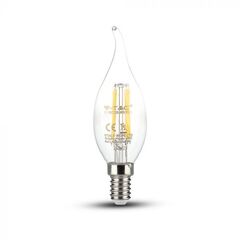 Лампа светодиодная, филамент V-TAC, E14, 4 Вт, 4000К, SKU 4366