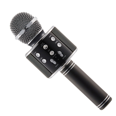 Караоке-микрофон беспроводной WS-858 (чёрный)