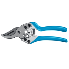 GRINDA P-27, 190 мм, закаленная сталь, эргономичные алюминиевые рукоятки, виниловые накладки, плоскостной секатор, PROLine (423427)