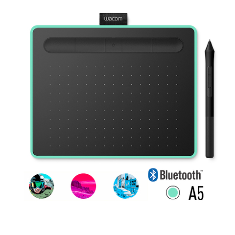 Графический планшет Wacom Intuos Medium Bluetooth (CTL-6100WLE-N) Зелёный