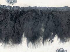 Кант с пером, ш. 17 см, чёрный