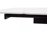 фото 1 Стол RIVOLI 140 MATT WHITE MARBLE SOLID CERAMIC / BLACK, DISAUR на profcook.ru