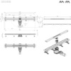 Am.Pm W01SC-S11-080-05BM MasterFlow Трап для душа линейный универс затвор Slim line 80см цвет черн мат