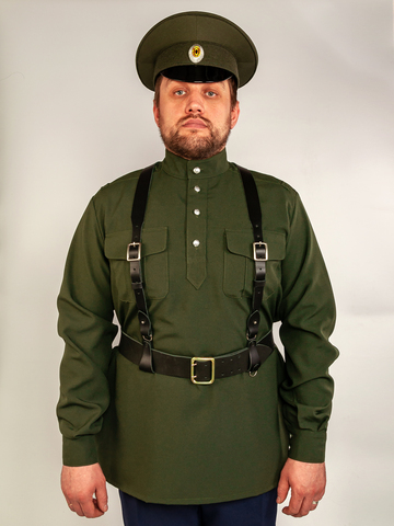 Гимнастерка оливковая, габардин.