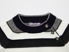 Sweet Berry Серый жакет в полоску для мальчика (146317)