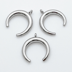 Подвеска Лунница, цвет серебро, размер 15*17 мм, цена за 1 шт