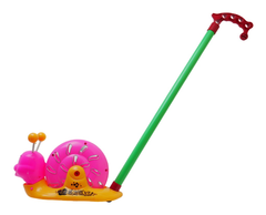 Каталка на Палочке - Большая Улитка с бубенцами 23см.