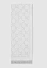 ШАРФ Gucci жаккардовый GG серый
