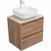 Aquanet 287879 Компл.2 - Тумба Nova Lite 60 2 ящ. цв. дуб шоколадный (287879)