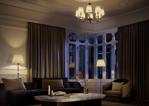 Подвесная люстра Maytoni Riverside MOD018PL-08CH