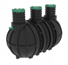 Станция глубокой биологической очистки Мультпласт Модуль ST40 15000 л./ 8000 л. в сутки / 40 чел. (4390x2400x3100см;753кг;) - арт.561562