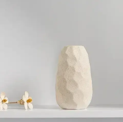 Ваза керамическая Rottnan, 13х8 см, белый