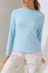 Пижама женская со штанами LISCA OLENA 023429 | Холодный голубой