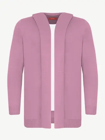 Кардиган с капюшоном из экохлопка