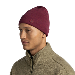 Теплая шерстяная шапка Buff Merino Heavyweight Hat Solid Tibetan Red - 2