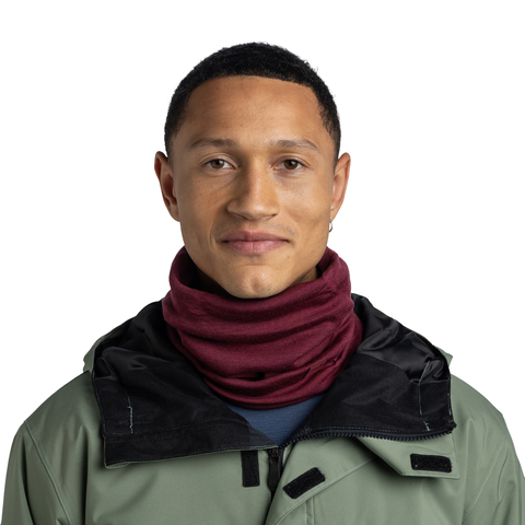 Картинка шарф-труба Buff Wool heavyweight Tibetan Red - 3