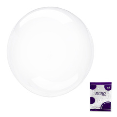 К Deco Bubble (Бабл), 45''/115 см, Прозрачный, Плоский, 1 шт. (В фиолетовой упаковке)