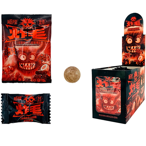 Трехслойные суперкислые конфеты со вкусом кока-колы ShunLong (SHL1012) 1кор*12бл*20шт, 22гр