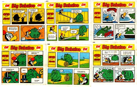 Набор из 10 Вкладышей от жвачки "Биг Бабалу" без повторов