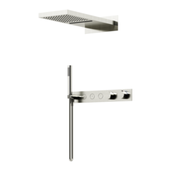 Sancos SC9023BN Душевой комплект с термостатом SANCOS Linn, с внутренней частью, брашированный никель, PVD покрытие, арт. SC9023BN фото