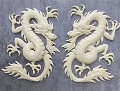 Два силиконовых молда Китайский дракон левый и правый . Набор № 0282