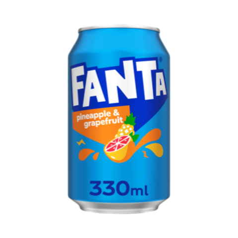 Напиток Фанта Голубой “pineapple&grapefruit” 330мл ж/б, шт