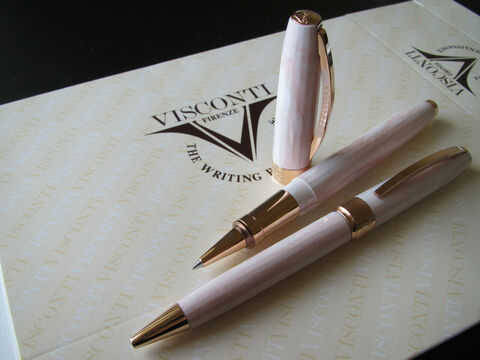 Ручка эко-роллер Visconti Michelangelo Venus tribute to Botticelli, White CT (Vs-785-00)
