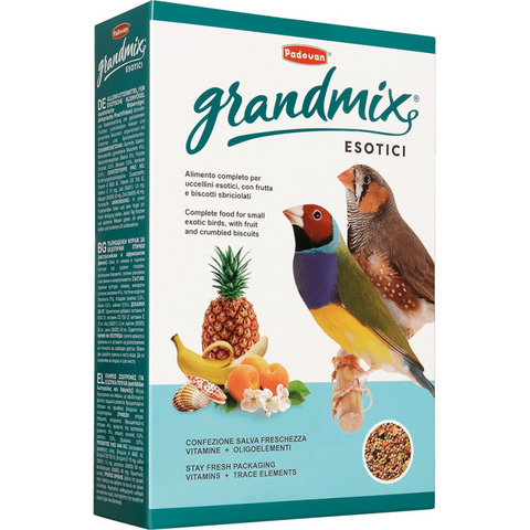 Padovan GRANDMIX Esotici корм для экзотических птиц основной (400г)