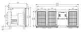 фото 2 Стол холодильный POLUS T70 M3-1 (3GN/NT) с бортом 9006-2 корпус серый 3 двери на profcook.ru