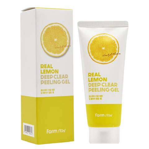 Пилинг гель Farm Stay Real Lemon Deep Clear Peeling Gel, 100 мл