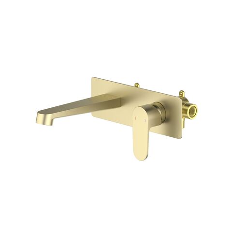 Aquatek AQ1213BG AQ1213BG ОБЕРОН смеситель для раковины настенный (внешняя и скрытая часть), шлиф. золото