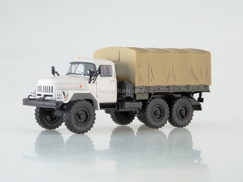 ZIL-131 flatbed truck with awning white-beige Our Trucks #8 (limited edition)