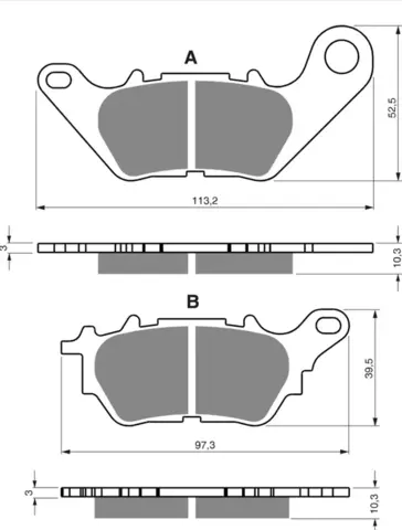 Тормозные колодки дисковые 370 S3