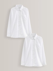 Рубашка школьная для мальчика Next M13-605, 2 шт., Белый