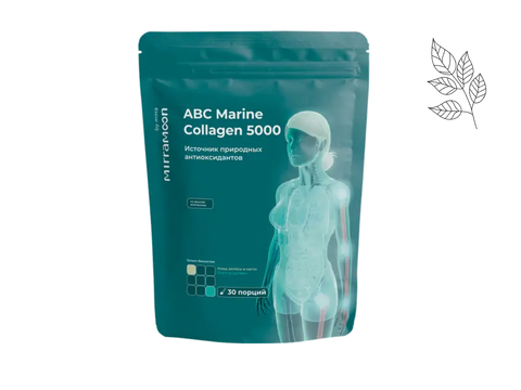 Пептиды рыбного коллагена ABC Marine Collagen (Со вкусом Апельсина) 165 г