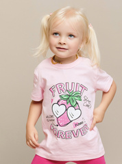 013_БК24 Футболка кор.рукав д/д, розовый