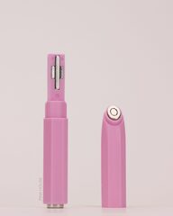 Магнит-трансформер с круглым бликом и крестом розовый