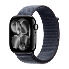 Умные часы Apple Watch Series 11 GPS, 46mm, Jet Black Aluminium Case with Anchor Blue Sport Loop