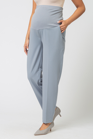 Брюки для беременных 17136 голубой туман