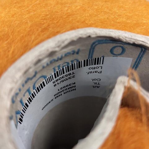 Кидмохер с бэби альпакой Lanificio del'Olivo NOIR 2300 куркума