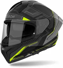 Мотошлем Airoh Matryx Rocket, серый/жёлтый матовый
