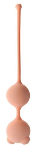 Бежевые вагинальные шарики Beta - Le Frivole Lyra collection 06148