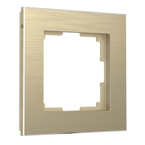 Рамка на 1 пост. Цвет Алюминий шампань. Werkel(Веркель). Aluminium. a052312 / W0011711